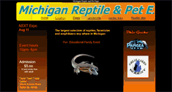 Desktop Screenshot of michiganreptileshow.com